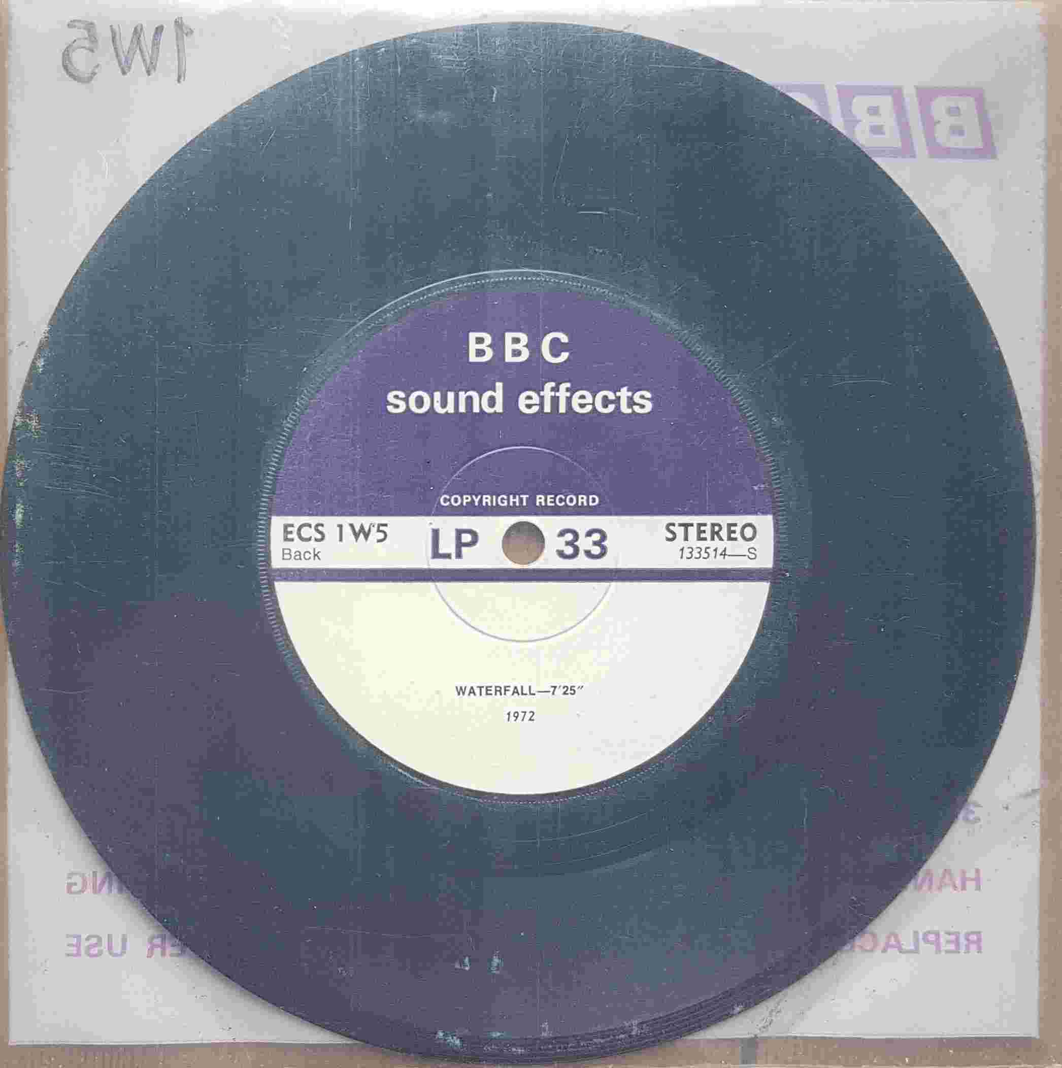 Picture of ECS 1W5 Stream / Waterfall by artist Not registered from the BBC records and Tapes library